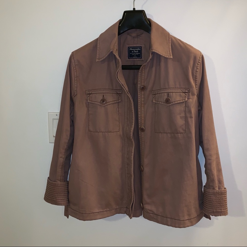 Abercrombie & Fitch Dusty Rose Fall Jacket